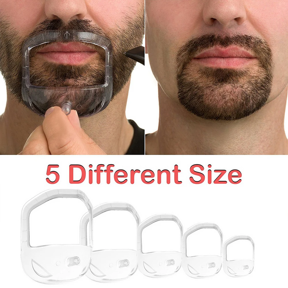 5 шт./компл. Инструменты для укладки бороды мужчин Модный шаблон формирования