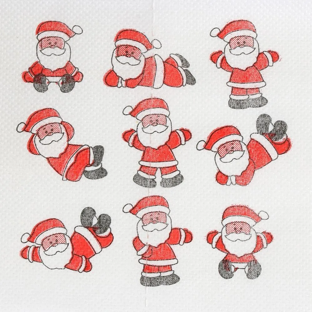 Рождественский рулон туалетной бумаги домашний Санта Клаус рулон бумаги рождественские принадлежности рождественские вечерние украшения на Рождество год