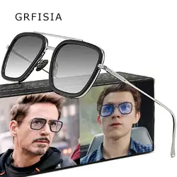 Мужские солнцезащитные очки Tony stark, Мстители 3, Железный человек, солнцезащитные очки, 2020, Человек-паук, Эдит, очки, мужские, для путешествий