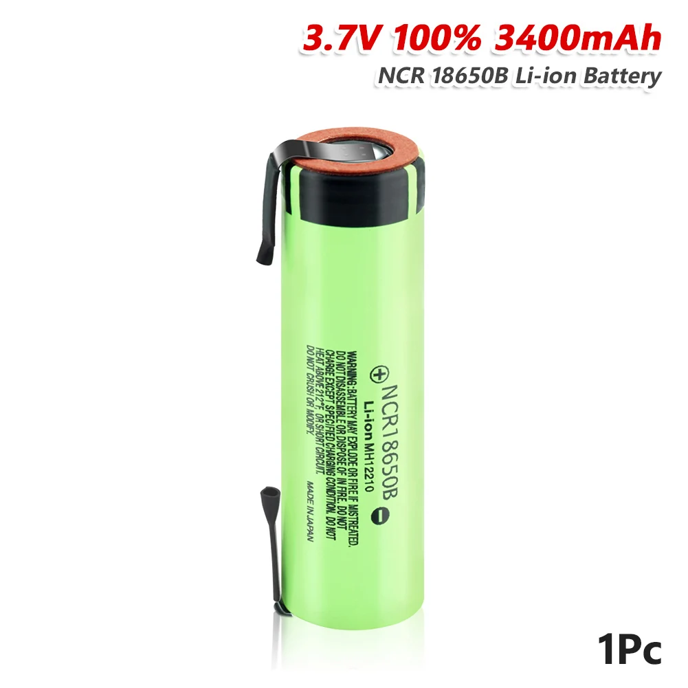 With DIY Nickel Panasonic 5 типов 18650 Батарея 3,7 в 3400 мАч ncr18650B перезаряжаемые литиевые Diy батареи фонарик с литий-ионной батарейкой фонарь Специальный - Цвет: With DIY Nickel
