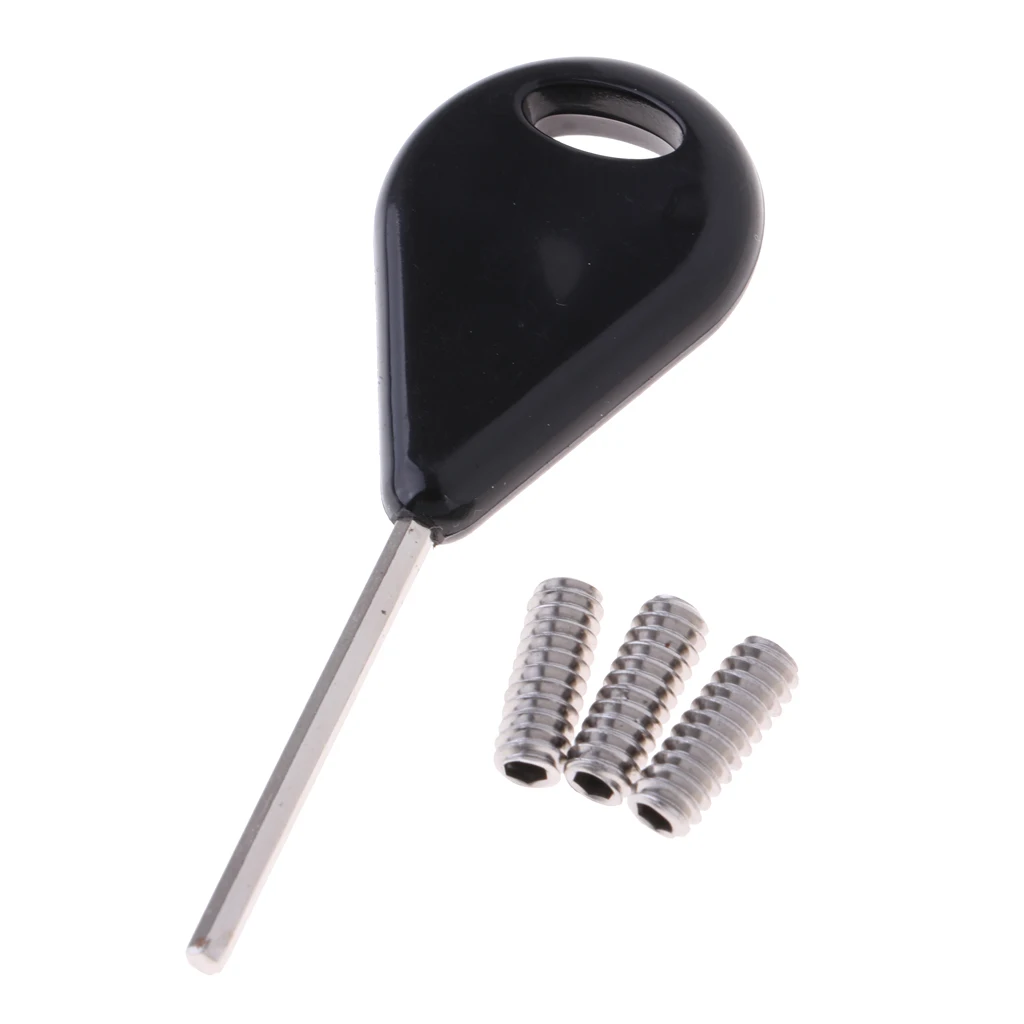 Surf Fin Key & Fin Screw for Future 1 Key with 3 Screws Plate Longboard Surfboard SUP Paddleboarding
