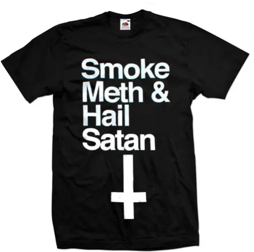 

SMOKE METH HAIL SATAN T SHIRT S-XXXL HIPSTER DRUGS TUMBLR DEVIL hyppe