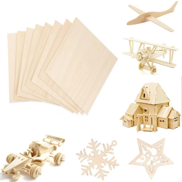 10pcs/set 200*100*1.5mm Wooden Plate Balsa Wood Sheets For Diy House Ship  Aircraft Boat Model Toys Craft - Wood Diy Crafts - AliExpress