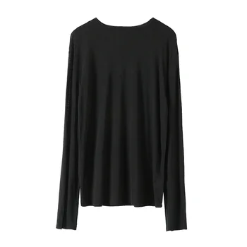

Fashion 2020 New Ladies Casual Cotton Round Neck Long Sleeve T-Shirt