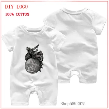 

Star Wars Wrecking Star Mother of God Darth Vader printed romper 0-24M Summer Solid Rompers Newborn Infant Baby Cotton Romper