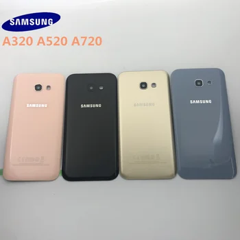 

SAMSUNG Galaxy A3 A320 A5 A520 A7 A720 Back Glass Battery Cover Rear Door Housing Case For SAMSUNG A5 2017 Back Glass Cover