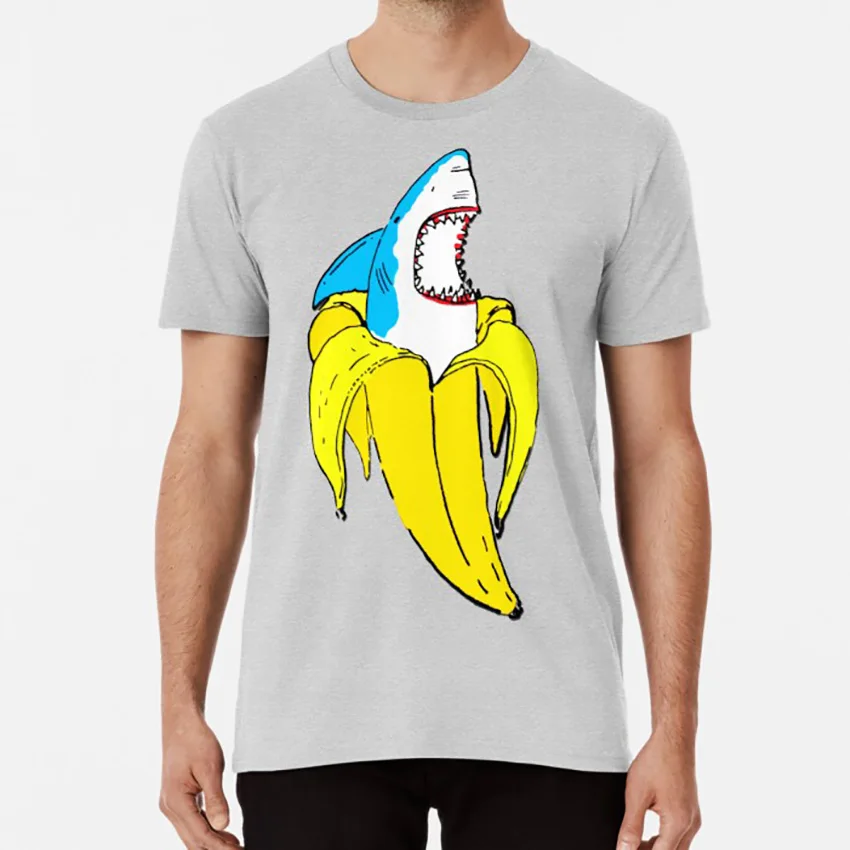 Divertente Banana Shark T Shirt Divertente Banana Shark Banana Shark Banana Fruit Fruits Shark Fish Trend Trend Pashions