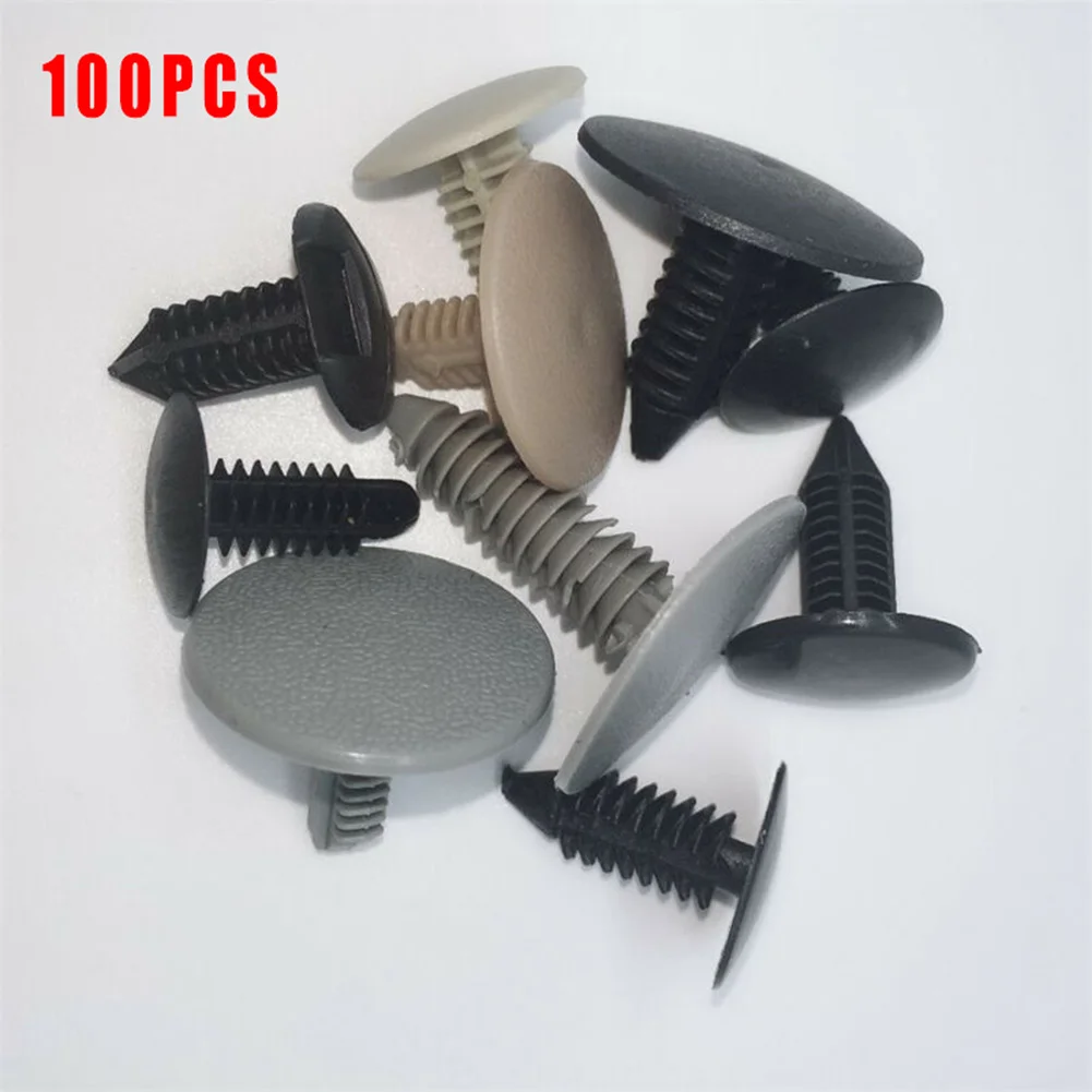 

Door Cards Rivet Engine Covers Fastener Hold Carpet Landing Panels Roof Lining Universal Wheel Arch Linings 100pcs