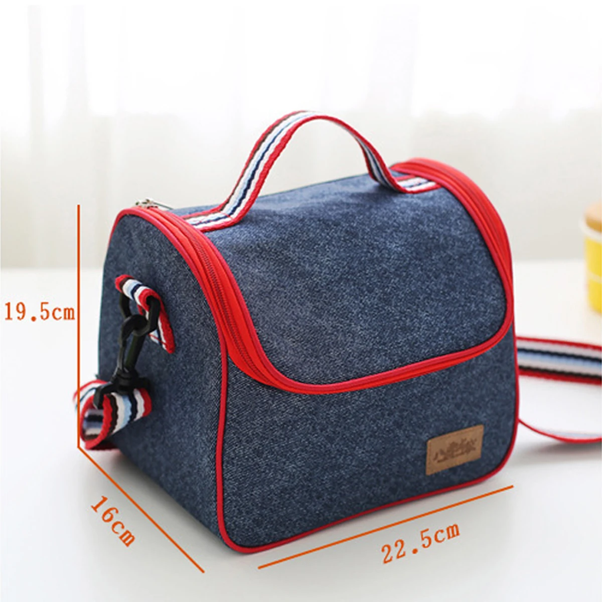 

Denim camping picnic Bags camp picnic basket set thermal bag Bento Box Insulated Pack Drink Food Thermal food Keep warm