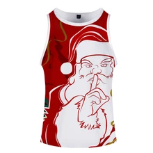Merry Christmas 3D Pinted Новая модная уличная одежда повседневные спортивные Стильные майки без шапочки модные летние крутые мужские топы