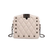 Роскошная кожаная женская сумка-мессенджер, известная брендовая сумка, классические сумки с ромбовидной строчкой, сумки через плечо для женщин, женские цепные клатчи