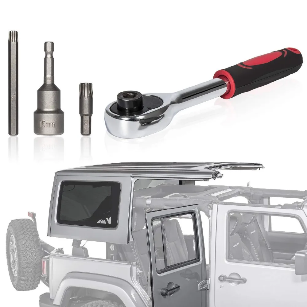 Sunluway Torx Tool Kit Fits Jeep Wrangler Hard Top & Door Removal Tool for JK JKU JL 2007-2019 82214166AB 68361574AB Sunluway Torx Tool Kit Fits Jeep Wrangler Hard Top & Door Removal Tool for JK JKU JL 2007-2019 82214166AB 68361574AB