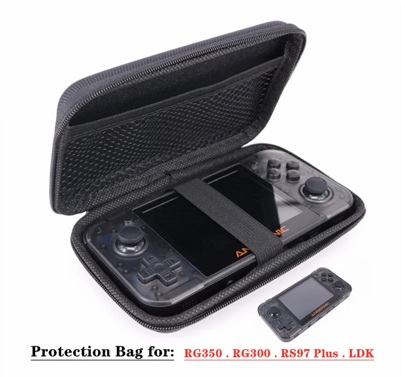 Защитная сумка HEYNOW для RG350 Ретро игровой консоли RG300 RS97 Plus KIII LDK PocketGo игровой плеер, бесплатное закаленное стекло для RS97