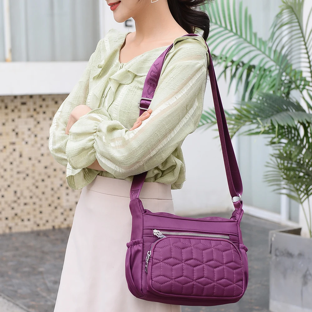 

Geometric patterns Shoulder Messenger Bags For Women 2020 Small Crossbody Bag 6 colors Fashion Travel Handbags and Purses