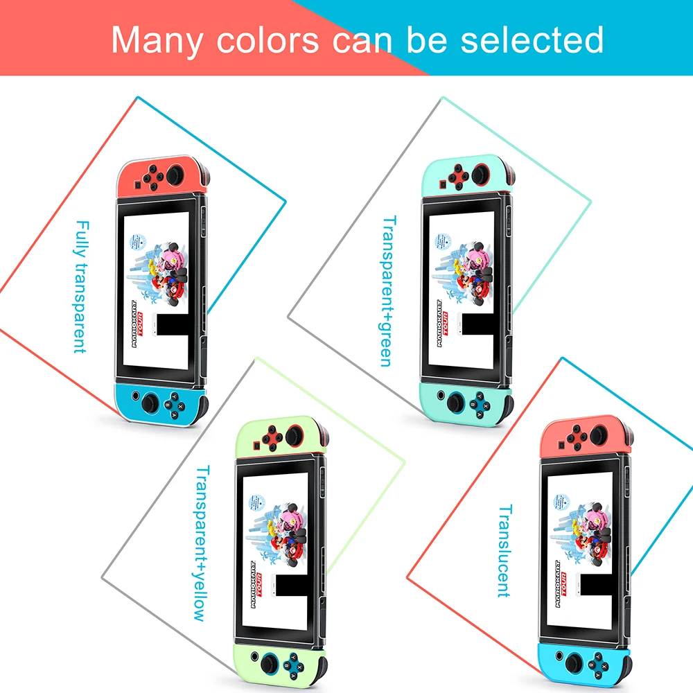 Мягкий прозрачный чехол из ТПУ для Nintendo Switch аксессуары s защитный игровой консоли
