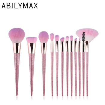 

ABILYMAX Makeup Brushes 12pcs Brush Set Powder Contour Eyeshadow Concealer Blending and Brow Brushes 2020 Year New