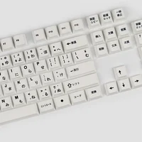 PBT 125 Keys Black White Japanese Keycaps Cherry Profile For Gaming Mechanical Keyboard Supplement 1.75U 2U Shift 7U Space Bar - Image 6