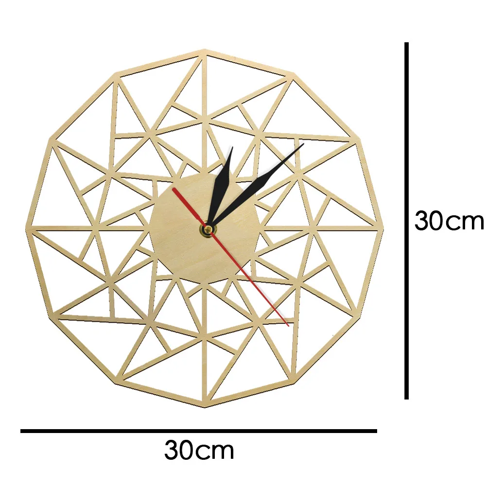 design de madeira corte a laser triângulos