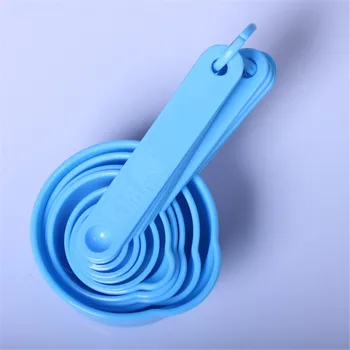

11pcs / set Measuring Spoons Colorful Plastic Spoon Measure Useful Sugar Cake Baking Spoon Kitchen Cooking Measuring Tools