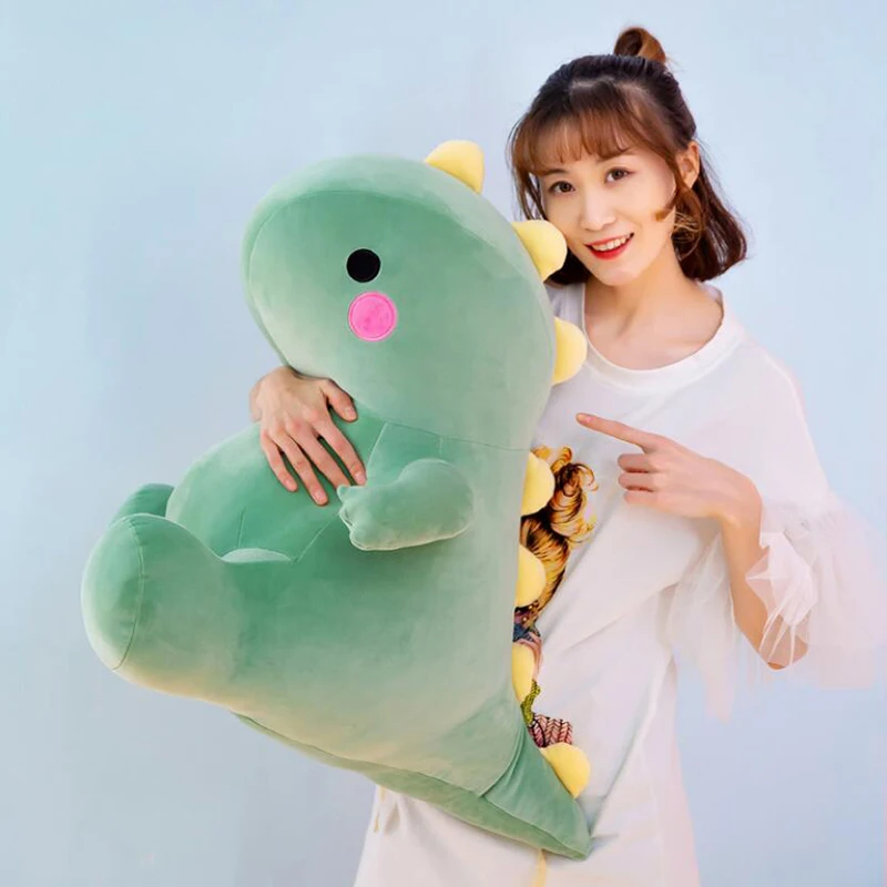 

25-60cm Super Soft Lovely Dinosaur Plush Doll Cartoon Stuffed Animal Dino Toy for Kids Baby Hug Doll Sleep Pillow Home Decor