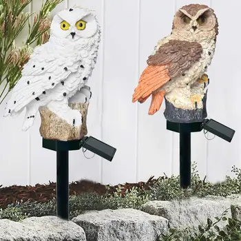 

Outdoor Owl Lamp IP55 Waterproof Solar Buried Ground Light Garden Lawn Resin Intelligent Optical Control Decorate Courtyard