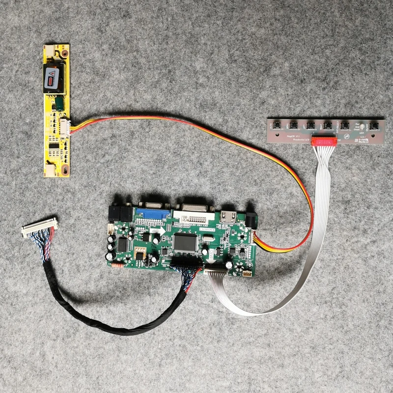 2-CCFL 1920*1080 DIY kit Fit M240HW01/M215HW01/M215HW03 matrix VGA+DVI LCD monitor controller board 30-Pin LVDS M.NT68676 | Компьютеры и