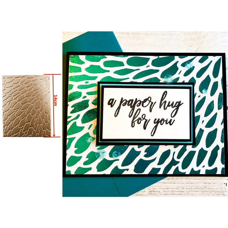 

Feathers Cover Plate Metal Hot Foil Plates for DIY Scrapbooking Letterpress Embossing Paper Cards Making Craft Supplies New 2019
