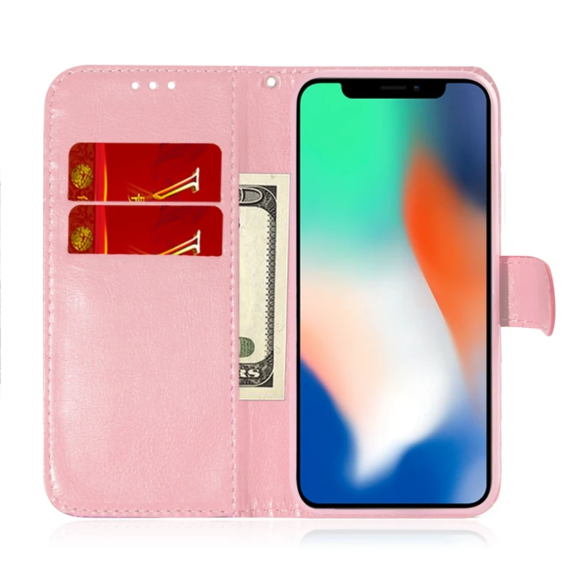 Кожаный чехол с откидной крышкой, однотонный чехол для телефона Etui iPhone 5 5S SE 6 6S 7 8 Plus X XR XS Max 11 Pro Max Book Case Coque