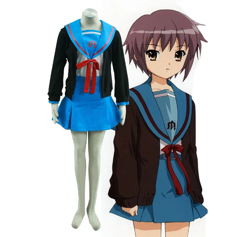

The melancholy of Suzumiya Haruhi Cosplay Yuki Nagato Costume