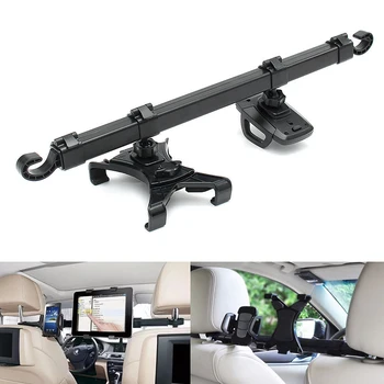 

New Arrival 1pc 360 Degree Rotating Car Seat Headrest Phone Holder Dual Mount For iPad Tablet Kits