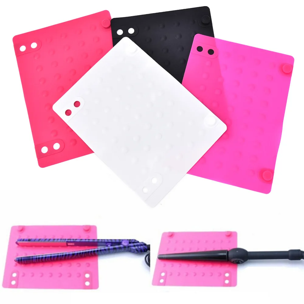 1pcs Silicone Heat Resistant Mat Anti Heat Mats For Hair