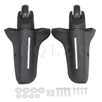 

BQLZR 1 Pair Rear Plastic Swivel Luggage Suitcase Replacement Wheel W032-B