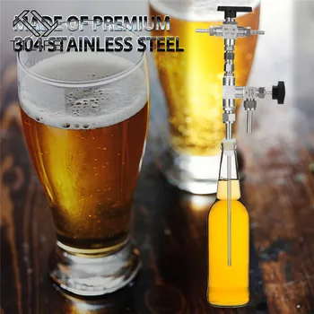 

TTLIFE Beer Bottle Filler, Food Grade Stainless Steel 304 Counter Pressure Bottling Wand for Beer & Wine