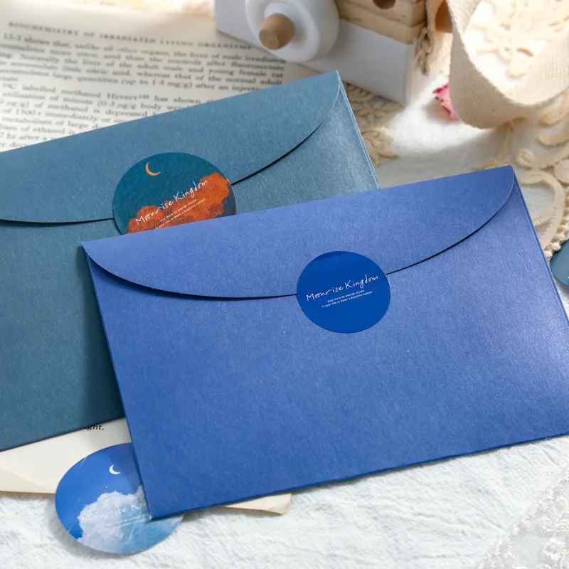 24 pcs/set Moonrise Kingdom Series Envelope Message Card Letter set Le Petit Prince Stationary Storage Paper Gift