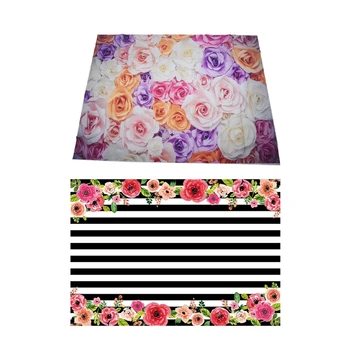 

7X5Ft Photography Backdrop 3D Color Paper Flower Wall Gorgeous Beautiful Bride Shower Background Props Photocall & Black and Whi