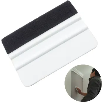 

Hot 4inch Accessories Cleaning Vinyl Wrap Tool Flexible Wash Mini Car Scraper Glass Adhesives Film Soft Window Easy Install
