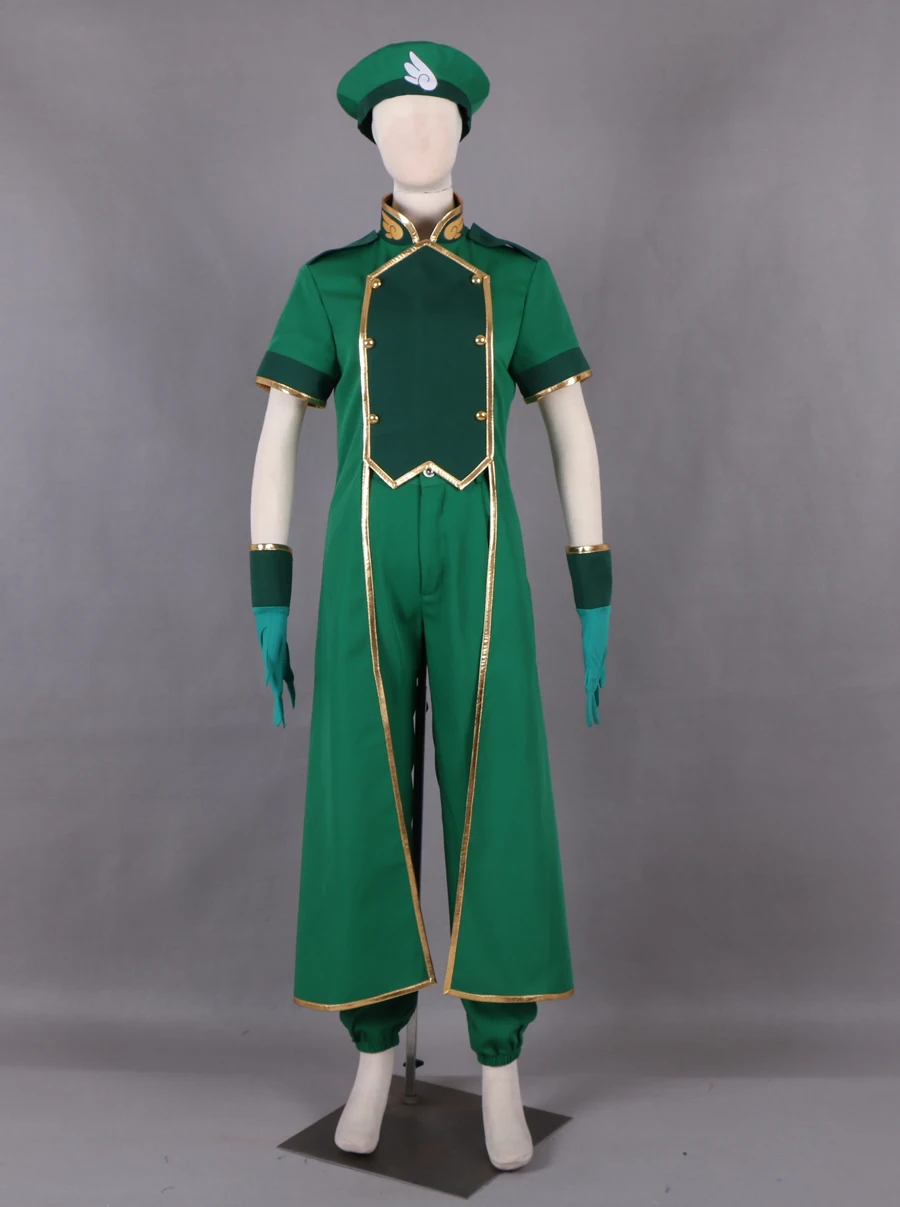 Cardcaptor Sakura Syaoran Li Green Lovers Suit Anime Cosplay Costume Halloween Women Dress O
