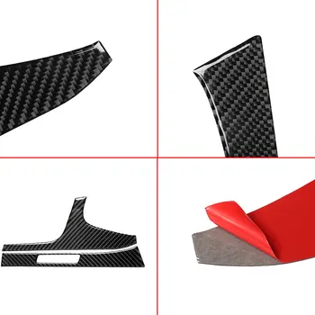 

2 Pcs/set Car Dashboard Left Side Decor Trim Interior Carbon Fiber Sticker Replacement for Q7 SQ7 4M 2016-2019