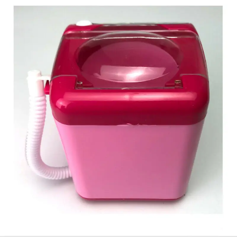 Mini Electric Washing Machine Dollhouse Toy for Wash Makeup Brushes