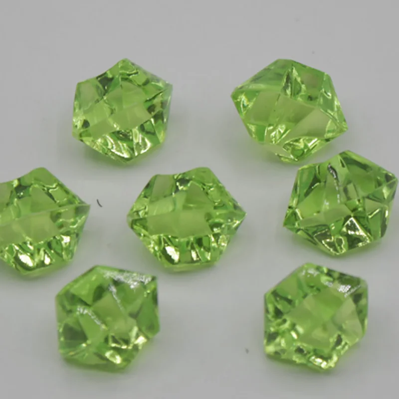 100PCS Plastic Crystal 14*11mm Acrylic Crystal Diamond Pawn Irregular Stone Party & Holiday DIY Decorations