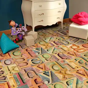 

New 5M Self-adhesive Wood Grain Floor Contact Paper Covering PVC Removable Decorative Film Wal Stickers Multi-Style
