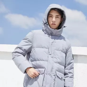  Xiaomi ULEEMARK Male Thicken Medium and long section Down jacket 80% duck down Windproof waterproof