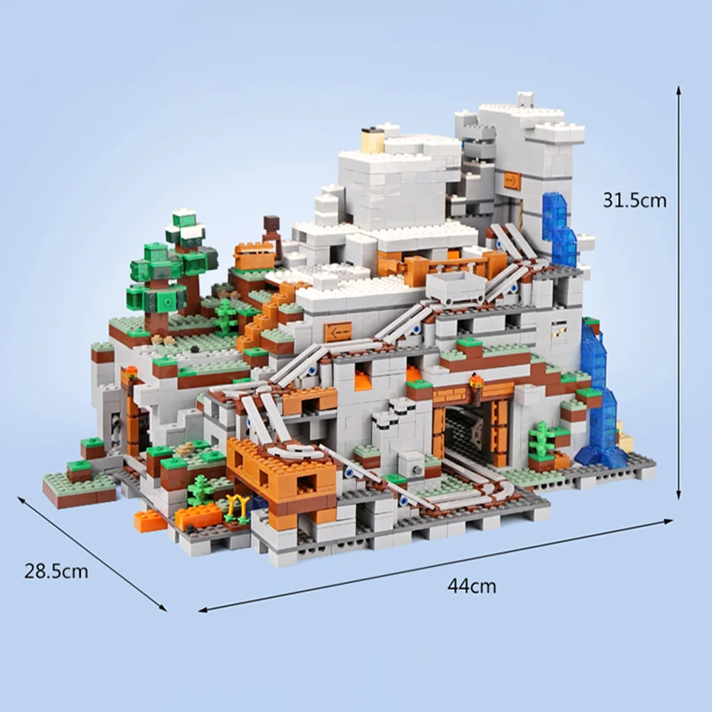 2020 New Building Blocks Bricks The Mountain Cave MINECRAFTED Compatible Educational toys Christmas Gift 2020 New Building Blocks Bricks The Mountain Cave MINECRAFTED Compatible Educational toys Christmas Gift