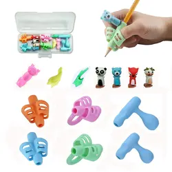 Portalápices con agarre de 16 piezas para niños, barra con mango para bolígrafo, guía de ayuda para escritura y corrección de postura, regalo para niños, papelería