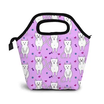 

Cats Lunch Bag Lunch/ice Bags Portable Insulated Picnic Food Box for Women Men
