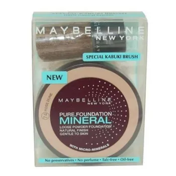 

Maybelline Pure Makeup Ore Powder 74 Lifelike + Kabuki brush