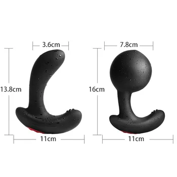 Wireless Remote Control Vibrator Male Prostate Massager Inflatable Anal Plug Vibrating Buttplug Anus Expansion Sex Toys For Men 2