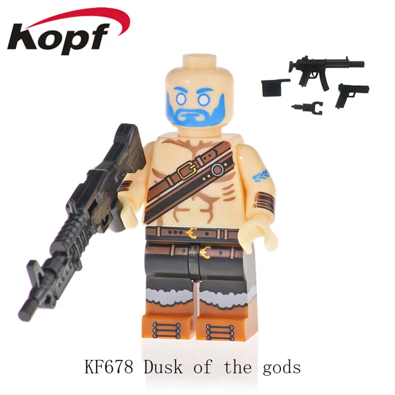 KF678 Without Box Kopf строительные блоки browl stars Sky Fox Glory Авангард с Настоящее металлическое оружие фигурки оружия куклы для детей Детские игрушки KF671 - Цвет: KF678 Without Box