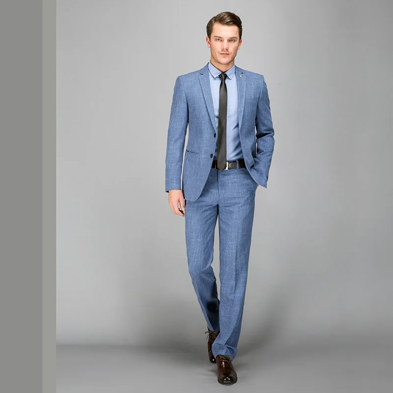 thin-section-men-s-suit-casual-cotton-and-linen-suit-two-piece-Slim-denim-blue-single (1)