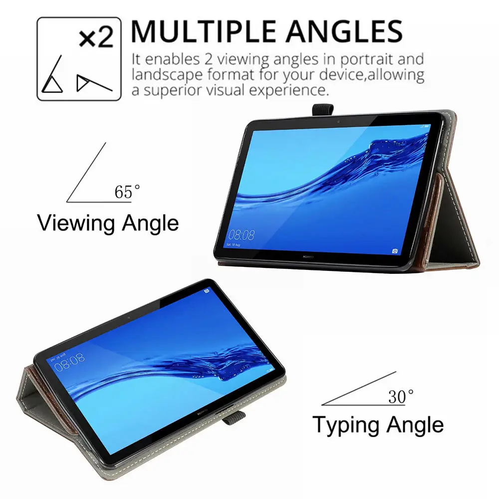 iBuyiWin Premium PU Leather Cover for Huawei MediaPad M5 Lite 8.0 JDN2-AL00 JDN2-W09 8.0" Tablet Funda Capa Case+Gifts